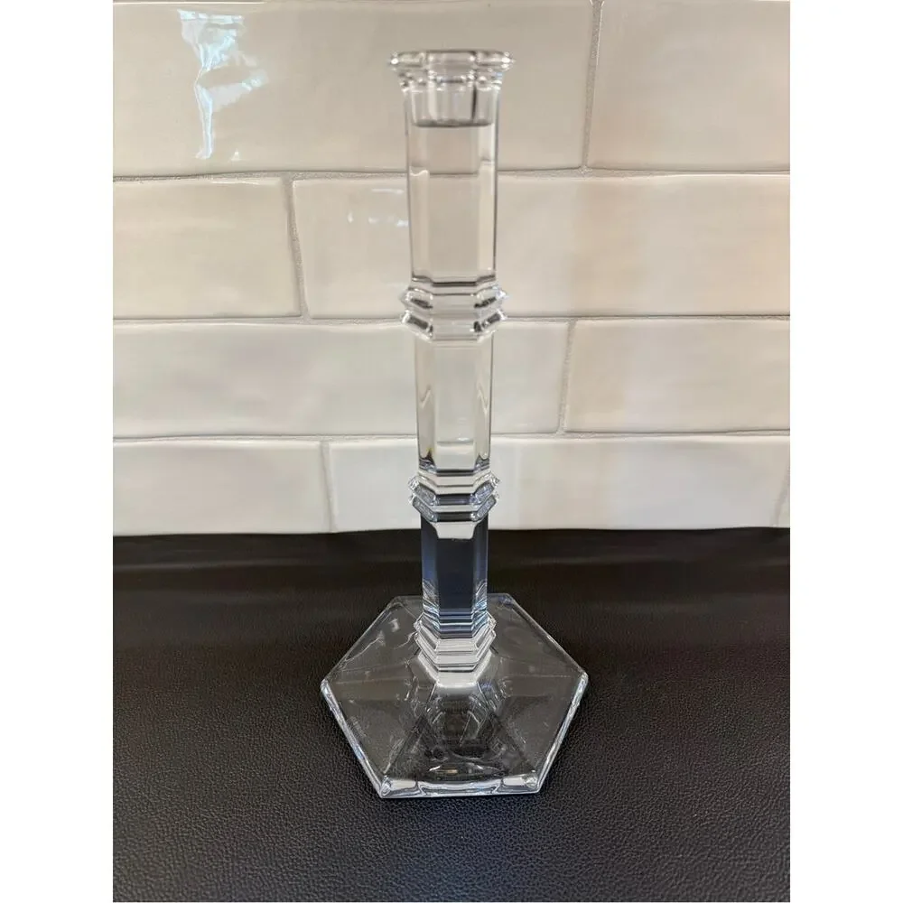 Tiffany & Co. Crystal Candlestick Holder 11”H